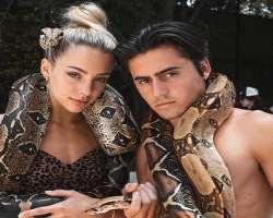 The actor is now afraid of holding a big python.